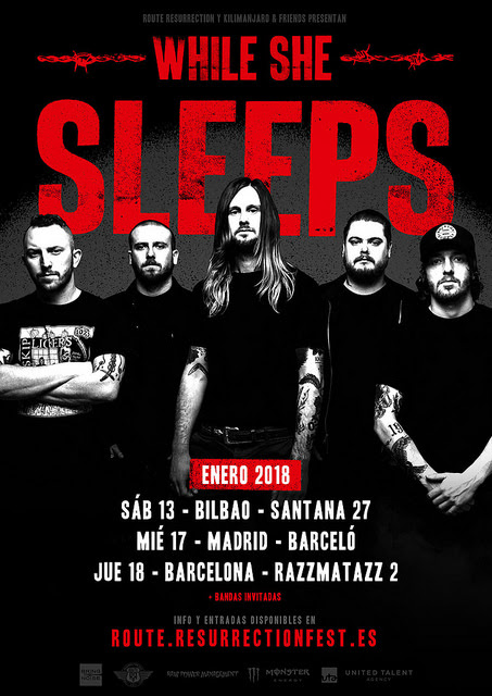 WHILE SHE SLEEPS este Sábado en Bilbao