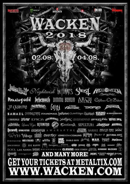 WACKEN 2018. Nuevas confirmaciones