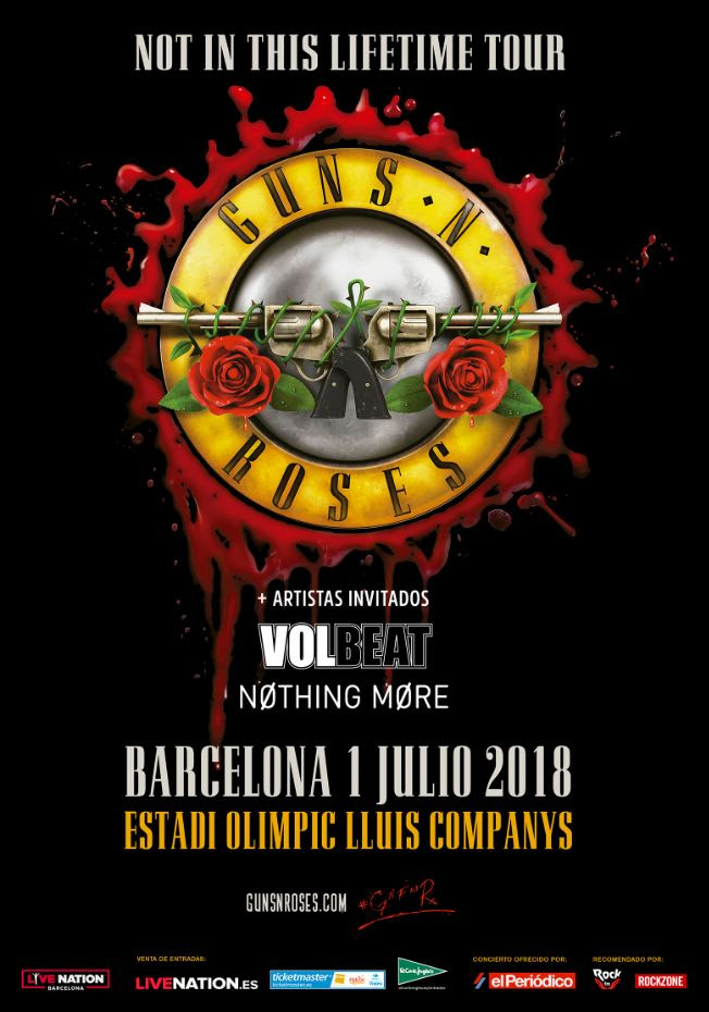 GUNS N’ ROSES en Barcelona confirman a sus teloneros