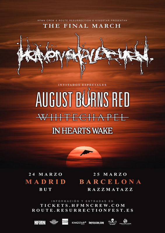 HEAVEN SHALL BURN este fin de semana