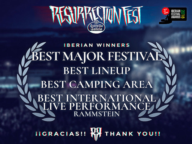 EL RESURRECTION FEST ESTRELLA GALICIA triunfa en los IBERIAN FESTIVAL