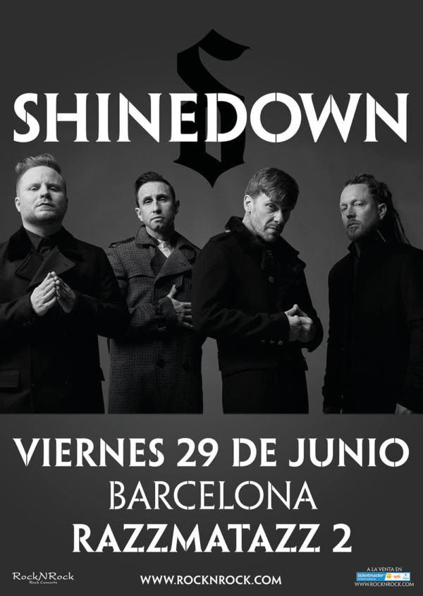 SHINEDOWN vendrá a Barcelona en Junio
