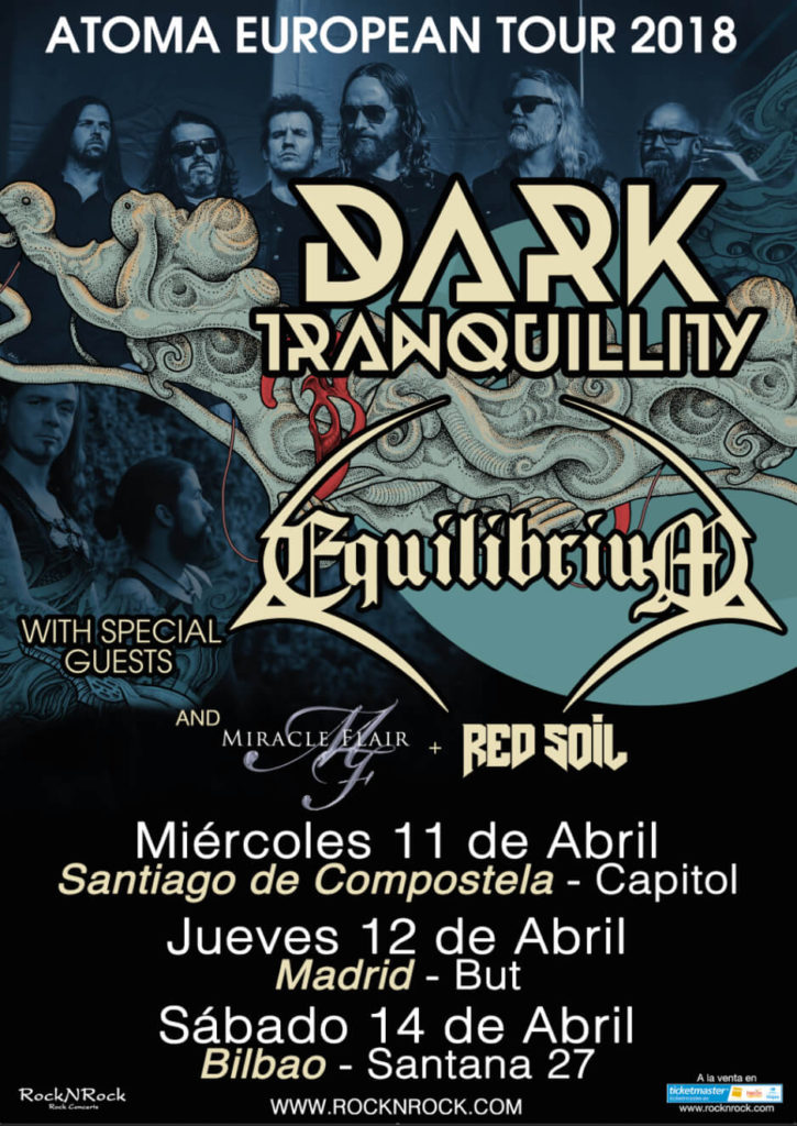 DARK TRANQUILLITY comienza su gira española mañana