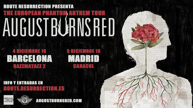 AUGUST BURNS RED visitarán el país en Diciembre