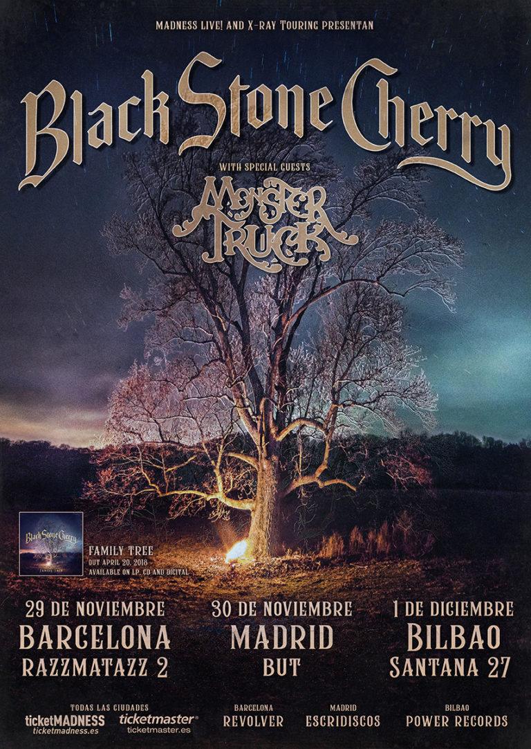 BLACK STONE CHERRY conciertos en Noviembre