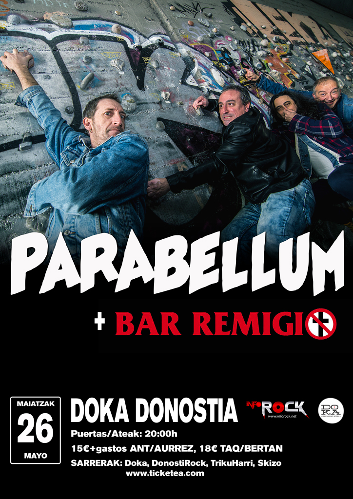 PARABELLUM. Donostia sábado 26 mayo!