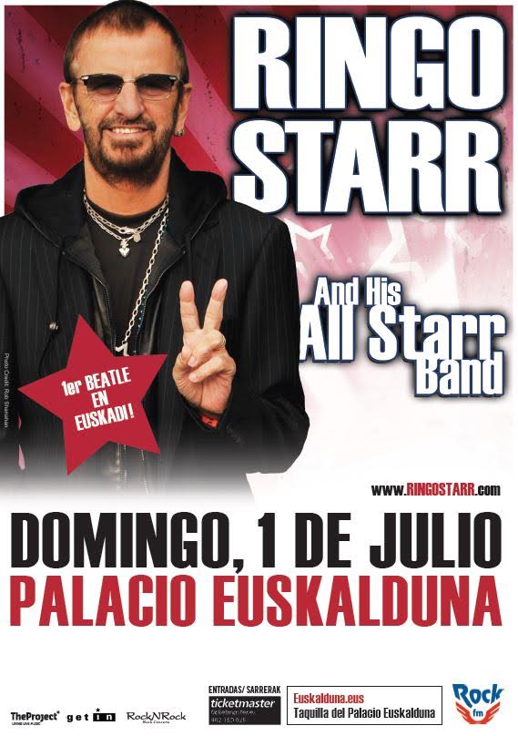 RINGO STARR cambia de recinto en su concierto en Bilbao