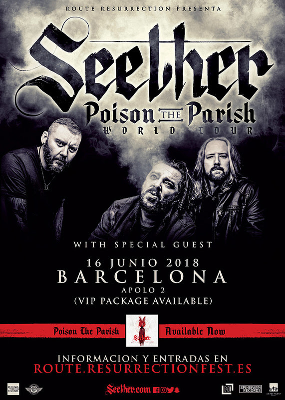 SEETHER tocan en BARCELONA el Sábado