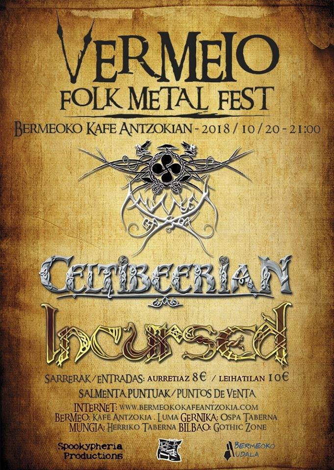 Vermeio Folk Metal Fest se celebra el 20 de Octubre