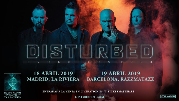 Disturbed presentará su nuevo disco en Madrid y Barcelona