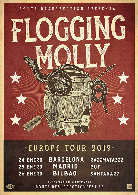 Flogging Molly nos visitarán en Enero