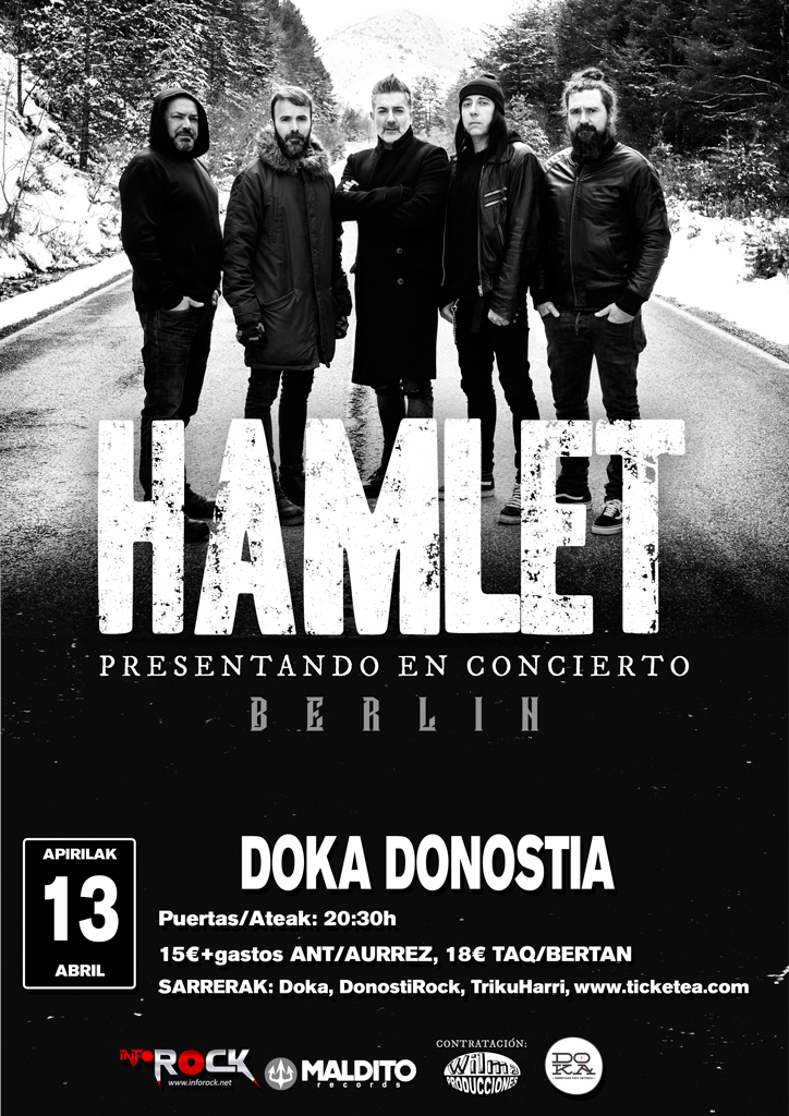 HAMLET. Sábado 13 abril en Doka!