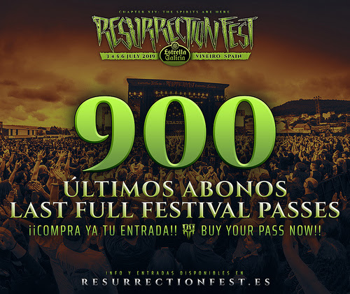 RESURRECTION FEST ESTRELLA GALICIA 2019. Ultimos 900 abonos a la venta