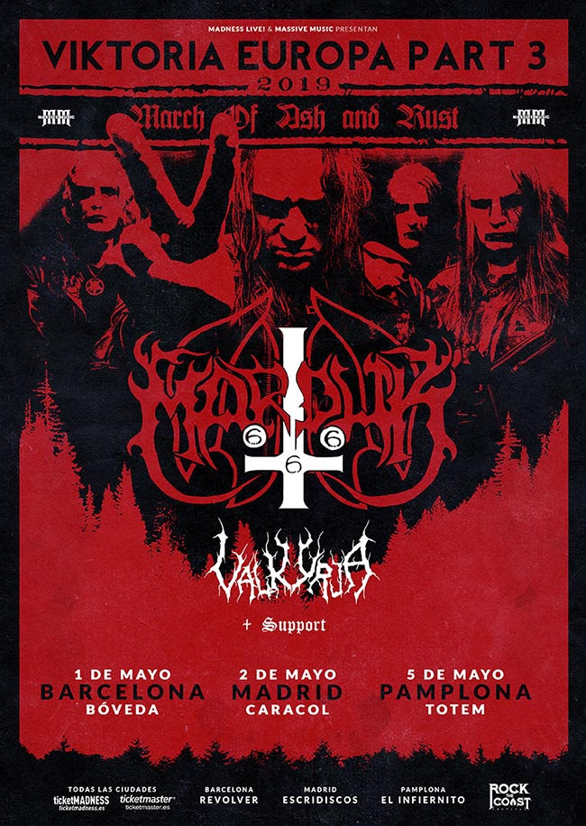 MARDUK arrasará PAMPLONA, MADRID y BARCELONA en Mayo