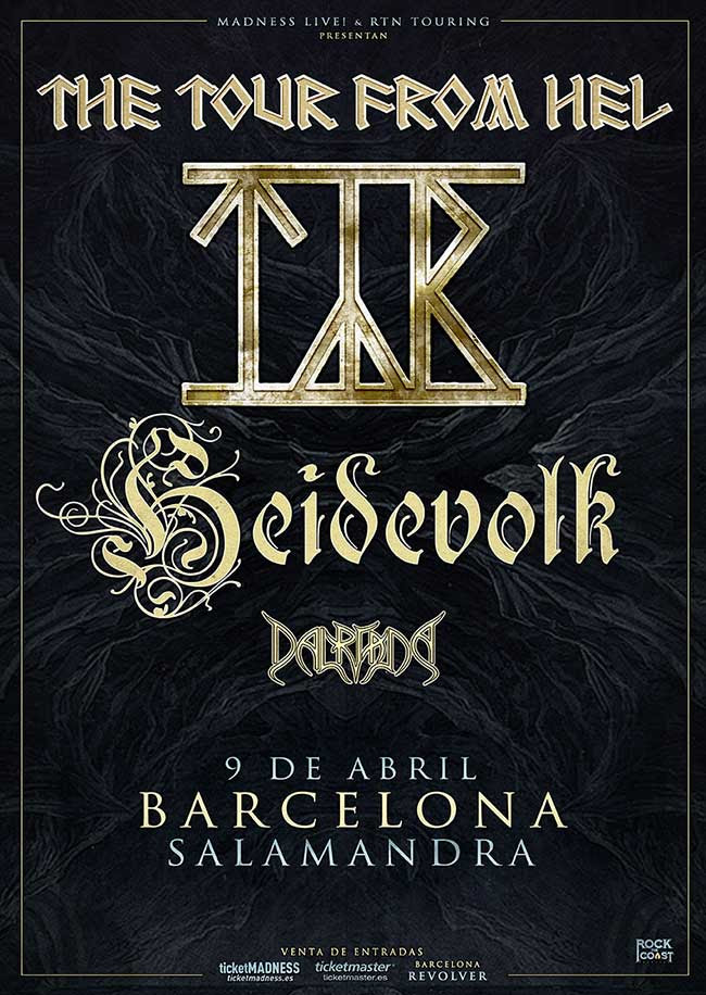 ÉPICA NOCHE DE FOLK Y PAGAN METAL CON TÝR, HEIDEVOLK Y DALRIADA EN BARCELONA