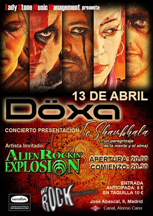 DÖXA: Presentación nuevo disco en Madrid acompañados por Alien Rockin’ Explosion
