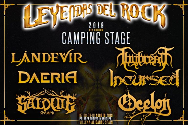 LEYENDAS DEL ROCK 2019. Bandas Camping Stage