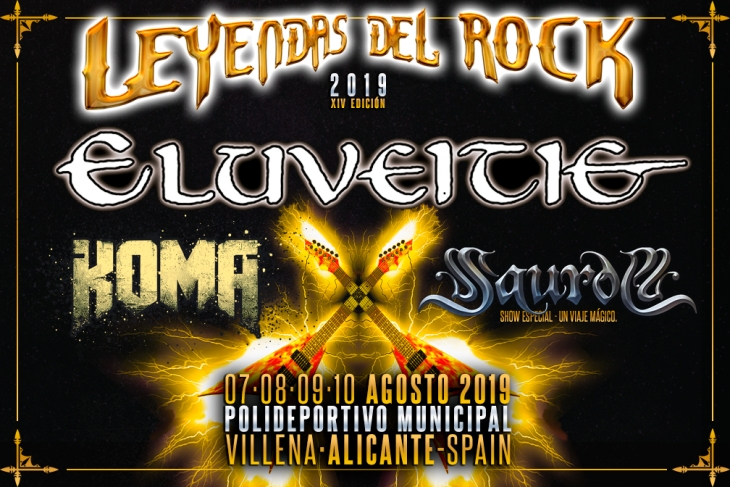 LEYENDAS DEL ROCK 2019. Eluveitie, Koma y Saurom nuevas confirmaciones