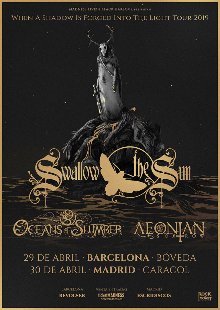 SWALLOW THE SUN pasarán por BARCELONA Y MADRID