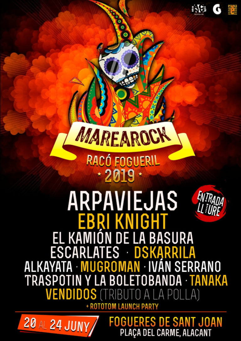 Presentado el cartel del Marearock Racó Fogueres Alacant 2019
