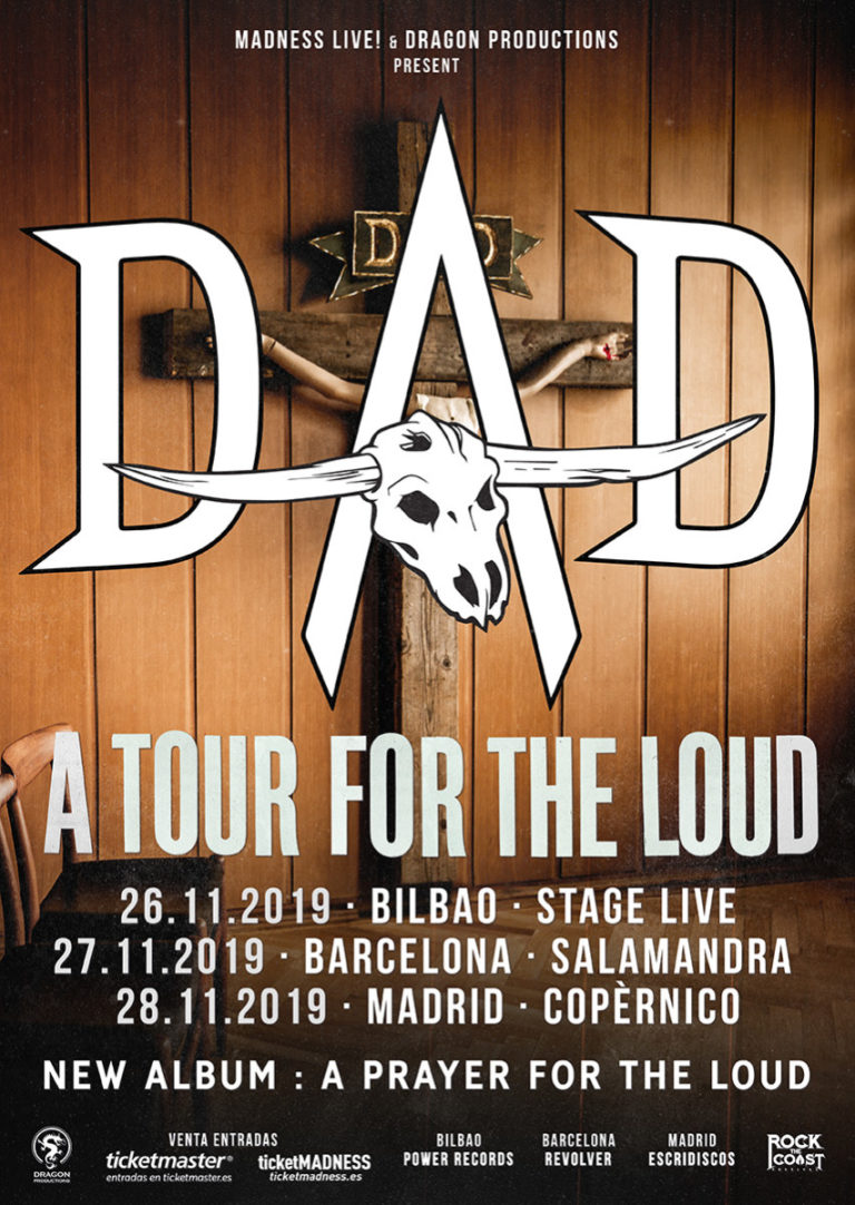 D-A-D vendrán de gira en Noviembre