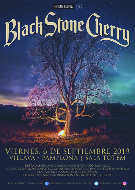 Black Stone Cherry mañana en Pamplona