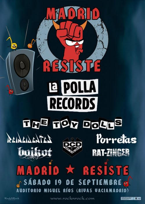 THE TOY DOLLS se une al MADRID RESISTE