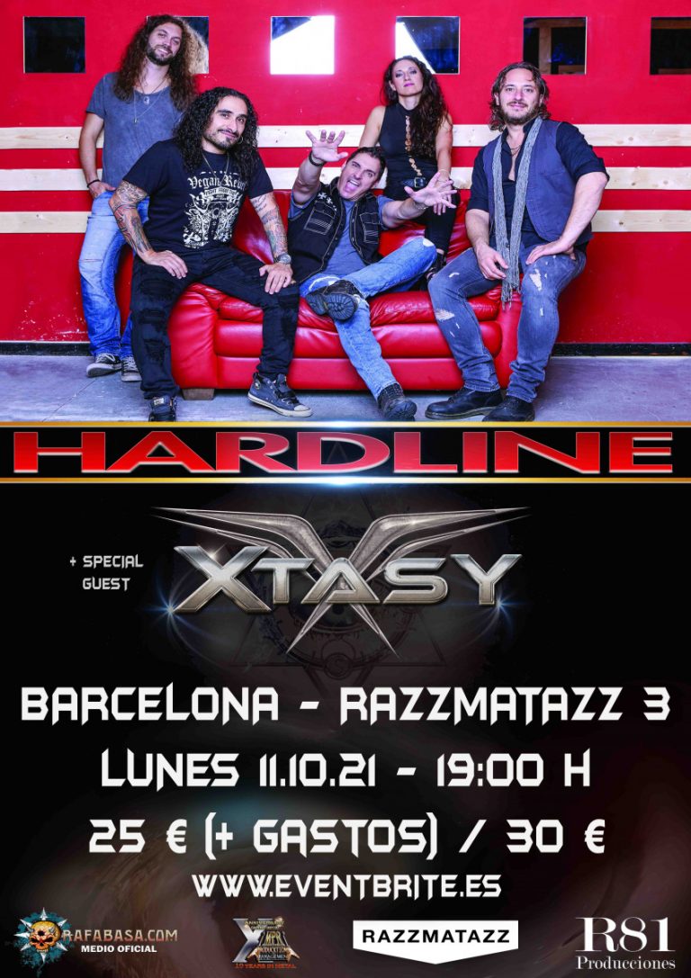 HARDLINE + XTASY el 11 octubre 2021 Barcelona