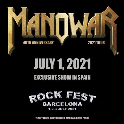 MANOWAR vuelve a Rock Fest Barcelona 2021
