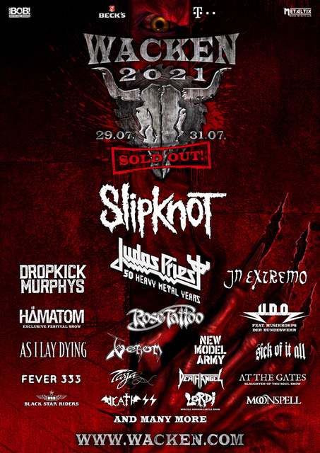 WACKEN 2021. Slipknot serán uno de los cabezas de cartel