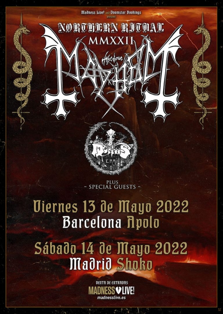 Mayhem junto a Mortiis nos visitarán en mayo de 2022