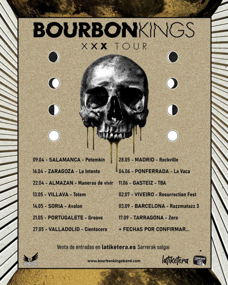Primeras fechas de presentación de XXX de Bourbon Kings