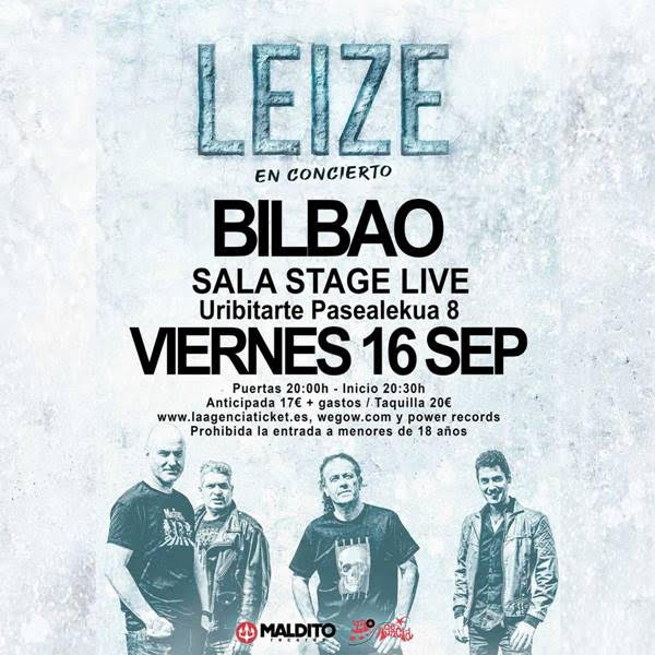 LEIZE presentará su nuevo trabajo en Bilbao el 16 de Septiembre