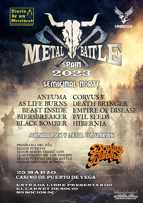 Horarios de la semifinal norte de la Metal Battle de Wacken