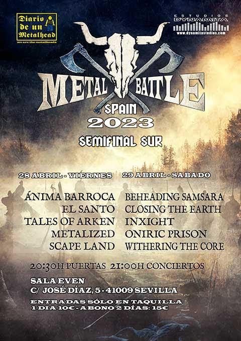 METAL BATTLE 2023. Semifinal Sur y anuncio de la final