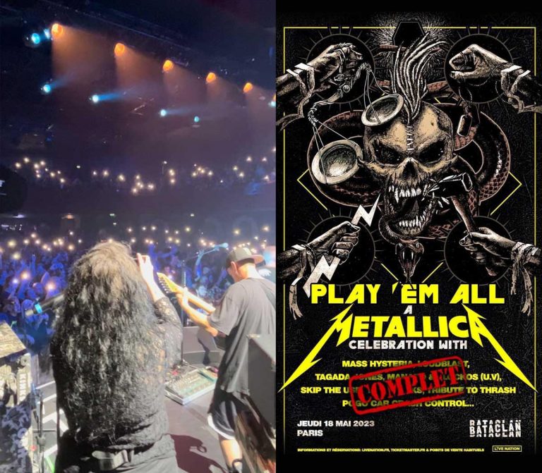 CRISIX tocó la semana pasada en el evento oficial de Metallica en Paris