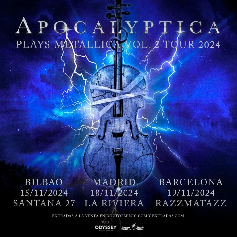 APOCALYTICA vendrán presentando sus versiones de Metallica en Noviembre